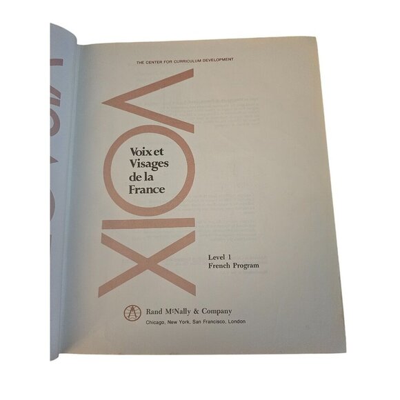 Voix Et Visages De La France Level 1 French Program Hardcover 1974 - Picture 3 of 6